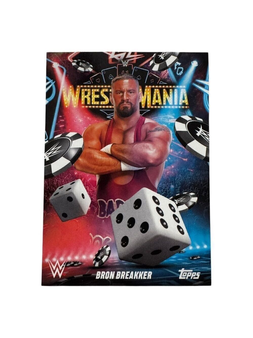 2025 Topps Wrestlemania 41 WWE WORLD Vegas Exclusive Card LE WM-15 BRON BREAKKER